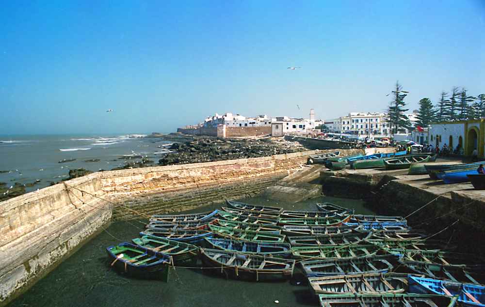 Der Hafen von Essouria in Marokko